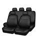 5-seats Full Set Car Seat Covers Protector For Truck SUV Pu Leather Diamond 9Pcs