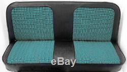 67-72 Chevy/GMC C10 Truck Blue/Black Houndstooth Bench Seat Cover Made in USA