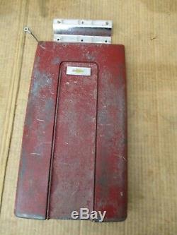 67-79 Chevy Truck OEM GM Center Console Cover Armrest Lid RED For Bucket Seats