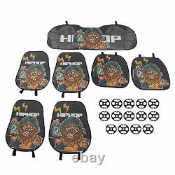 7pcs Car Mat Set Cartoon Hip Hop Monkey Washable Covers For Trucks Sedan