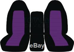 93-98 Ford F-150/F-250/F-350 40-20-40 2-Tone Truck Seat Covers +Console F-Series