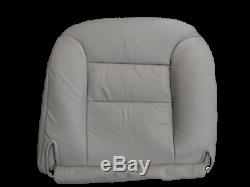 95-99 Chevy GMC Truck 1500-2500-3500 GAS Driver Bottom Leather seat cover GRAY