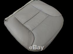 95-99 Chevy GMC Truck 1500-2500-3500 GAS Driver Bottom Leather seat cover GRAY