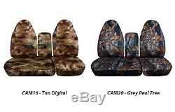 96-03 Ford F-150/F-250/F-350 40-60 Camo Truck Bench Seat Covers Console F-Series