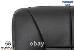98-02 Dodge Ram 1500 2500 3500-Passenger Bottom Leather Seat Cover Dk Gray/Black