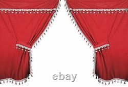 98634 Premiere Set Curtains IN Microfiber For Truck Red 1pz