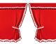 98656 Dark Curtains Central for Truck Cabin High Red 1pz