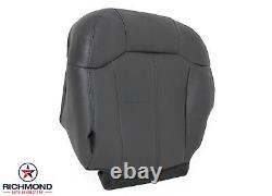 99-02 Chevy Silverado -Driver Side Bottom Leather Seat Cover Dark Graphite Gray