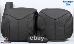 99-02 GMC Sierra SLT Z71 Passenger Side Complete Leather Seat Covers Dark Gray