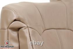 99 GMC Sierra 1500-Driver Side Lean Back LEATHER Seat Cover Tan Medium Dark Oak