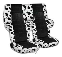 Animal Print & Black Car Seat Covers for ANY Car/Truck/Van/SUV/Jeep Full Set