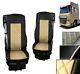 BEIGE Seat Covers PU Leather for Trucks DAF XF 106 XF CF 2015-2020 RHD