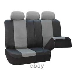 Black Gray Integrated Seatbelt Seat Covers for Truck TODOTERRENO with Floor Mats