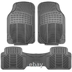 Black Gray Integrated Seatbelt TODOTERRENO Truck Seat Covers with Gray Floor Mats