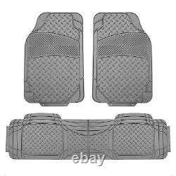 Black Gray Integrated Seatbelt Truck TODOTERRENO Seat Covers with Gray Floor Mat