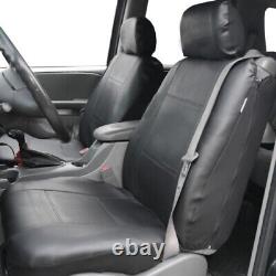 Black Integrated Seatbelt Truck TODOTERRENO Seat Covers with Gray Floor Mat