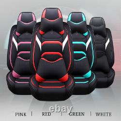Breathable PU Leather Auto Car Seat Cover Protector Truck Chair Cushion Pad Set