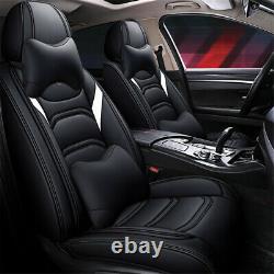 Breathable PU Leather Auto Car Seat Cover Protector Truck Chair Cushion Pad Set
