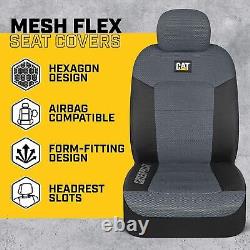 CAT MeshFlex Automotive Seat Covers Cars Trucks & SUVs Gray Set of 2 FREE SHIP