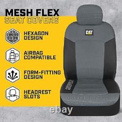 CAT MeshFlex Automotive Seat Covers Cars Trucks & SUVs Gray Set of 2 FREE SHIP