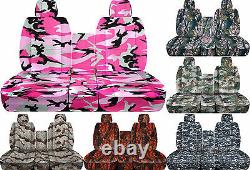 CC Camouflage 40-20-40 seat cover fits Ram trucks 2011-2018 front + rear