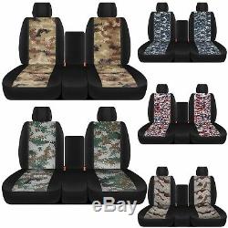CC black/camouflage 40-20-40 car seat covers fits Ram trucks 2011-2018