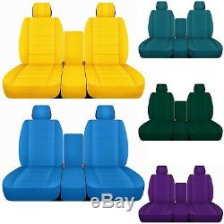 CC solid color 40-20-40 car seat covers fits Ram trucks 2011-2017