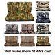 Camo Bench Seat Covers Car/Truck/Van/SUV 60/40 40/20/40 50/50 w Console/Armrest