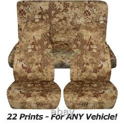 Camouflage Car Seat Covers for ANY Car/Truck/Van/SUV/Jeep Full Set Front & Rear