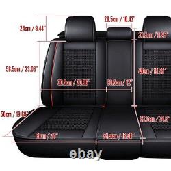 Car Full Set 5-Seat Covers Front & Rear Leather For Vauxhall Grandland 2020-2024