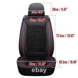 Car Full Set 5-Seat Covers Front & Rear Leather For Vauxhall Grandland 2020-2024