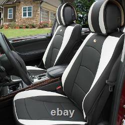 Car SUV Truck Leatherette Seat Cushion Covers Front Bucket Seats Black Pink