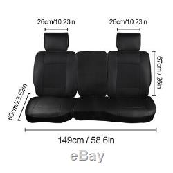 Car Seat Cover for TUNDRA 2007-2019 Crewmax Cab Double Cab Truck Cushion Black