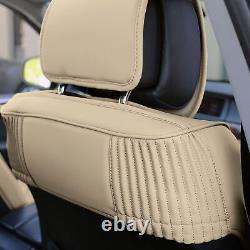 Car TODOTERRENO Truck Leatherette Seat Cushion Covers Bucket Beige withDash Mat