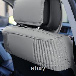 Car TODOTERRENO Truck Leatherette Seat Cushion Covers Front Bucket Gray withDash