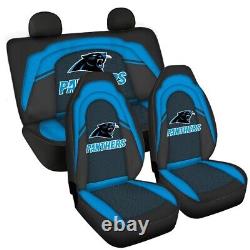 Carolina Panthers Universal Car Seat Cover Full Set Truck Cushion Protector New