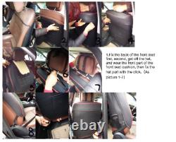 Complete Set Car Seat Covers Seat Covers Seat Covers already Cover PU Leather Grey Top