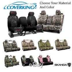 Coverking Custom Front and Rear Row Skanda Camo Seat Covers For Chevrolet Trucks