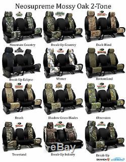 Coverking Custom Front and Rear Row Skanda Camo Seat Covers For Chevrolet Trucks