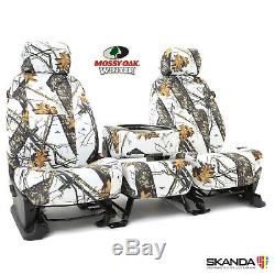 Coverking Skanda Mossy Oak Winter Camo Front Seat Covers for Ram Truck