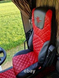 DAF XF105/106 NEW XG seat covers. Eco diamond leather. NEW