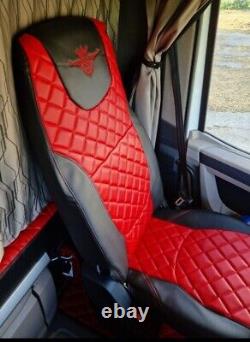 DAF XF105/106 NEW XG seat covers. Eco diamond leather. NEW