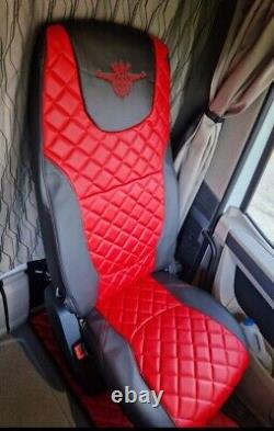 DAF XF105/106 NEW XG seat covers. Eco diamond leather. NEW