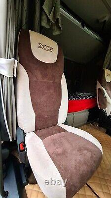 DAF XG XG+ 2022/ 23/24 seat covers. Eco smooth leather or suede. RHD & LHD NEW