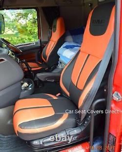 Daf Xf Orange Edition Tailored Waterproof Seat Covers With Logos Genuine Fit