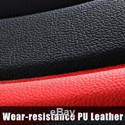 Deluxe Breathable Leather Car Seat Cover Protector Truck Chair Cushion Pad Set