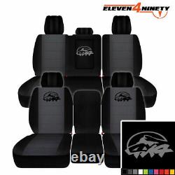 Designcovers Front & Rear to Fit 11-18 Ram Truck 1500/ Black Charcoal w 4x4 Rock