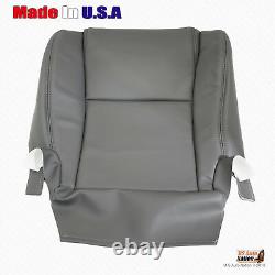 Driver Bottom VINYL Seat Cover Gray For 2007 to 2013 Toyota Tundra Work Truck