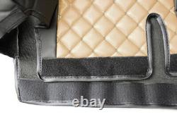 Eco-Leather Truck Seat Covers for MAN TGL TGX TGS Beige color 2pcs