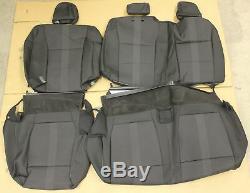F150 Ford Truck CREW CAB Black Cloth OEM Factory 15-20 Seat Covers Take Off 4 DR